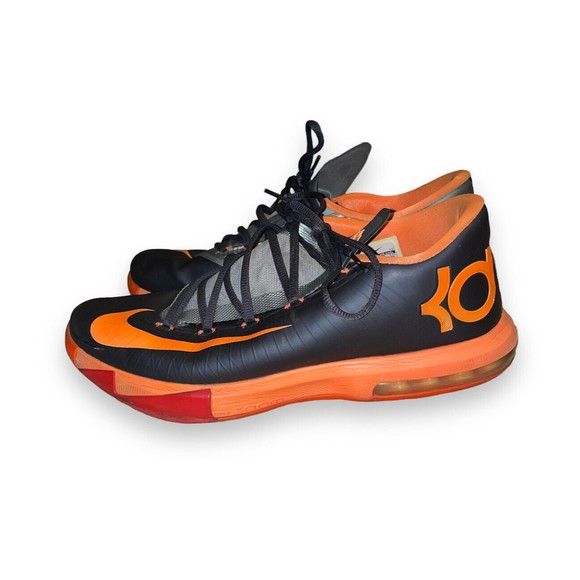 Nike Other - Nike KD 6 Anthracite Kevin Durant black Total Orange Shoes 599424-007 Size 11